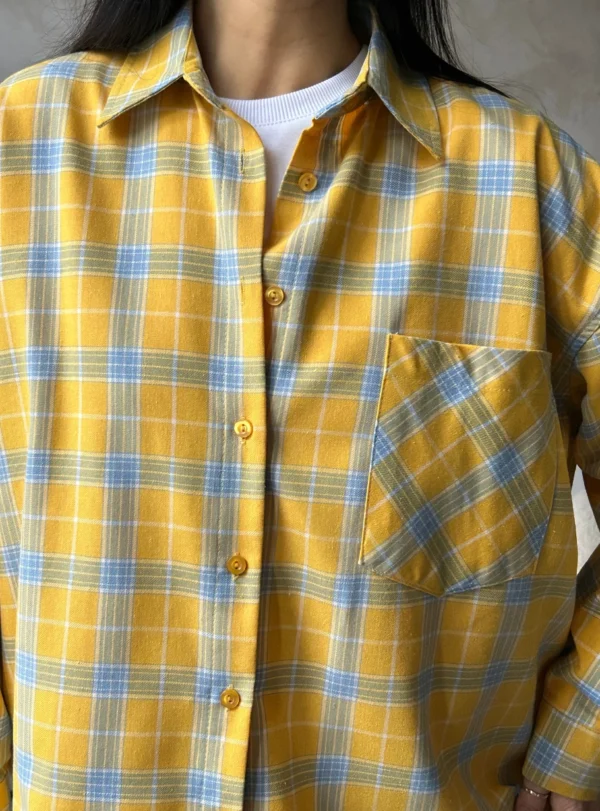 Checkered shirt — yellow