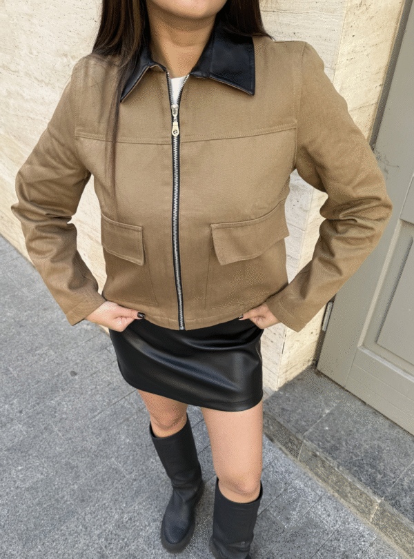Куртка Beige Zip - Зображення 3