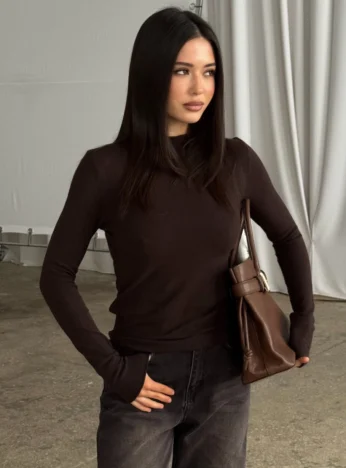 Longsleeve with straight yarn + cashmere blend1