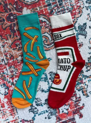 Socks Fries + Ketchup