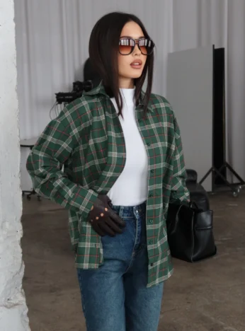 Checkered shirt - green
